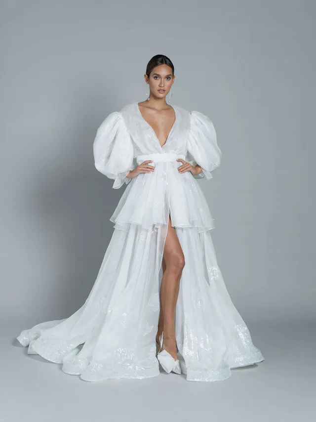 Rime Arodaky Bridal Nuit de Folie robe organza sequins