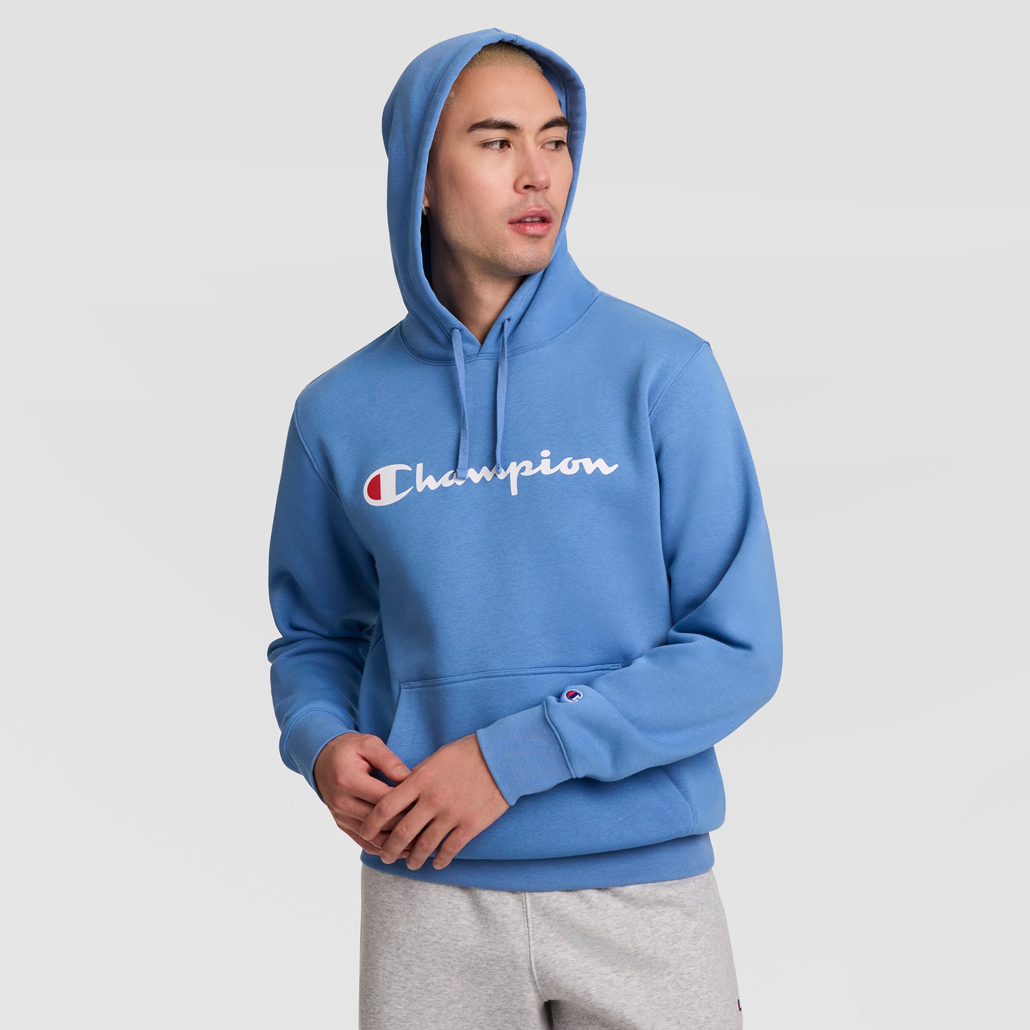 Champion Powerblend Hoodie Full Script Logo sweat à capuche Riviera