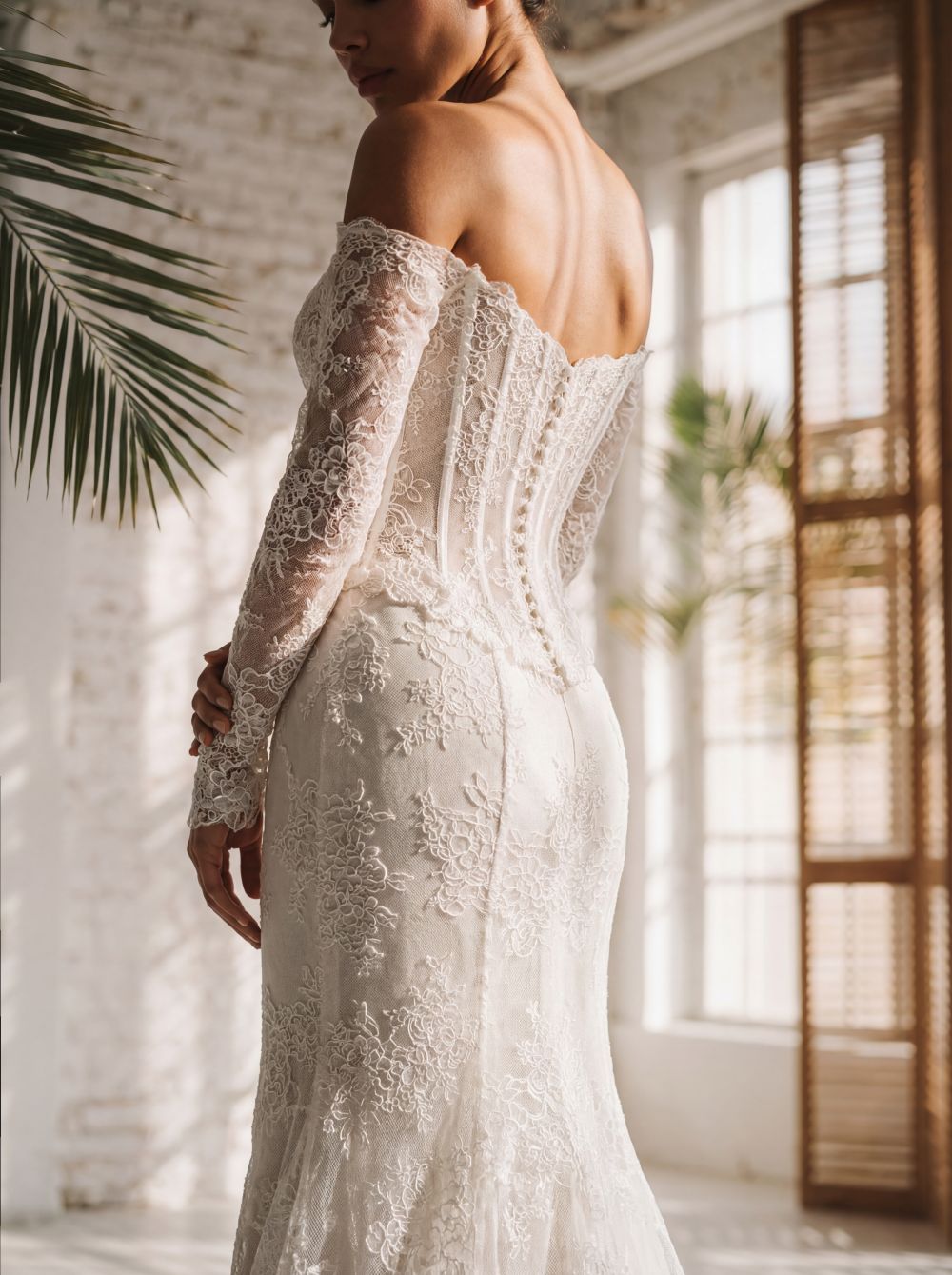 Hervé Paris Promise Priya robe de mariée blanche longue