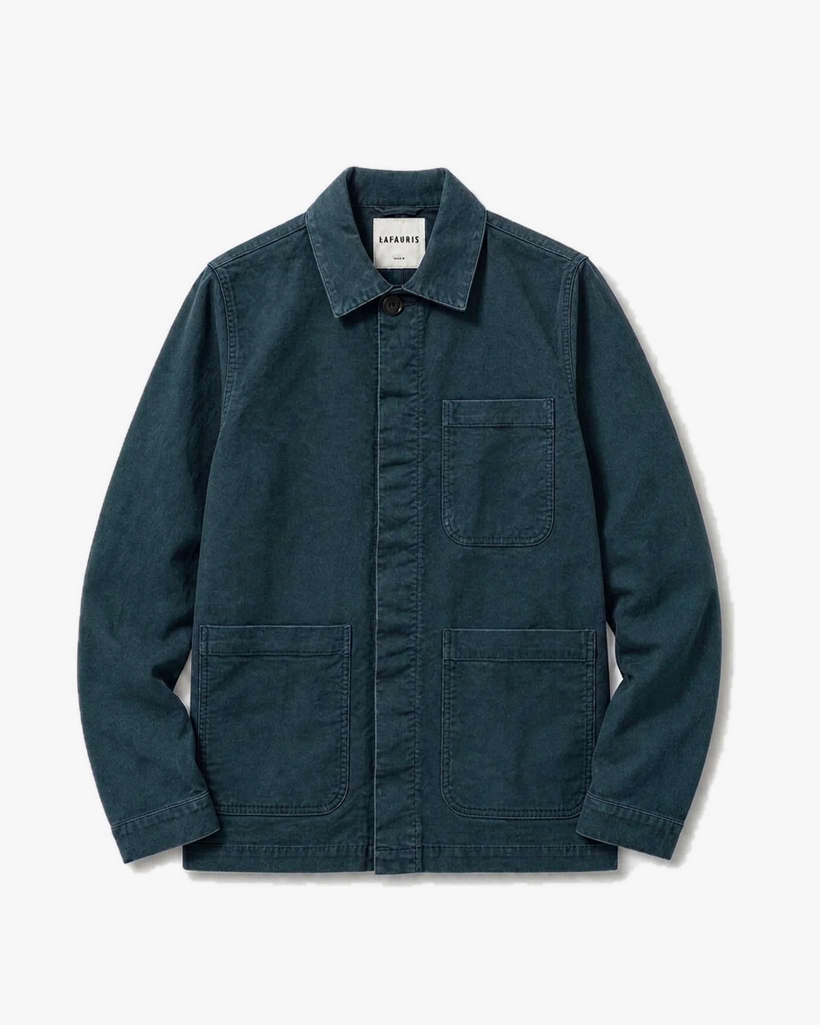 Lafaurie Hockney veste bleu canard coton
