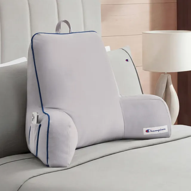 Champion Faux Wool Coussin Gris 34x20x18