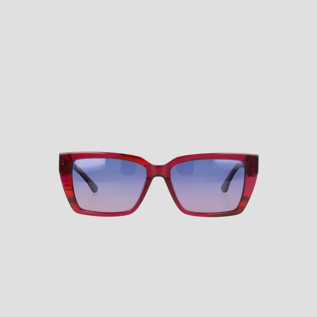 Champion Slim Rectangle lunettes soleil fuchsia polarisé
