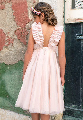 Le Jour de Notre Oui Scarlett Nude robe fille cérémonie nude