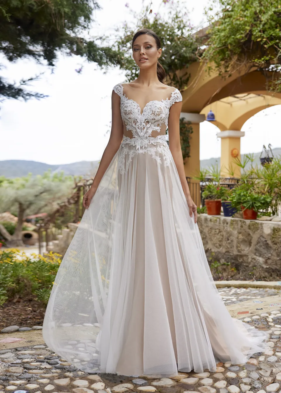 Hervé Paris My Freedom Amite robe de mariée ivoire tulle