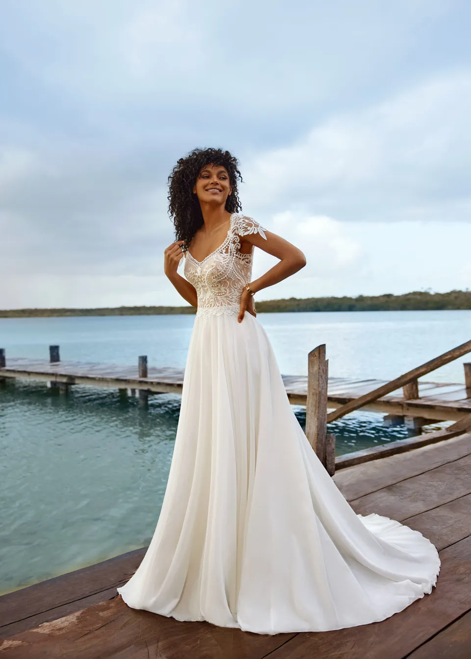 Hervé Paris Vintage Termignon robe de mariée ivoire