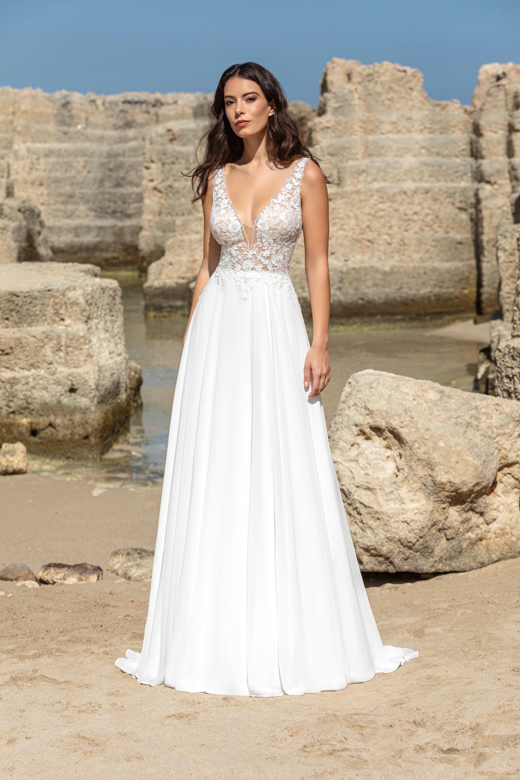Le Jour de Notre Oui Robes de mariée ANNA robe satin sirène