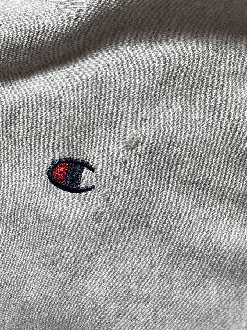 Champion Reverse Weave sweat homme noir C Logo molleton coupe ample