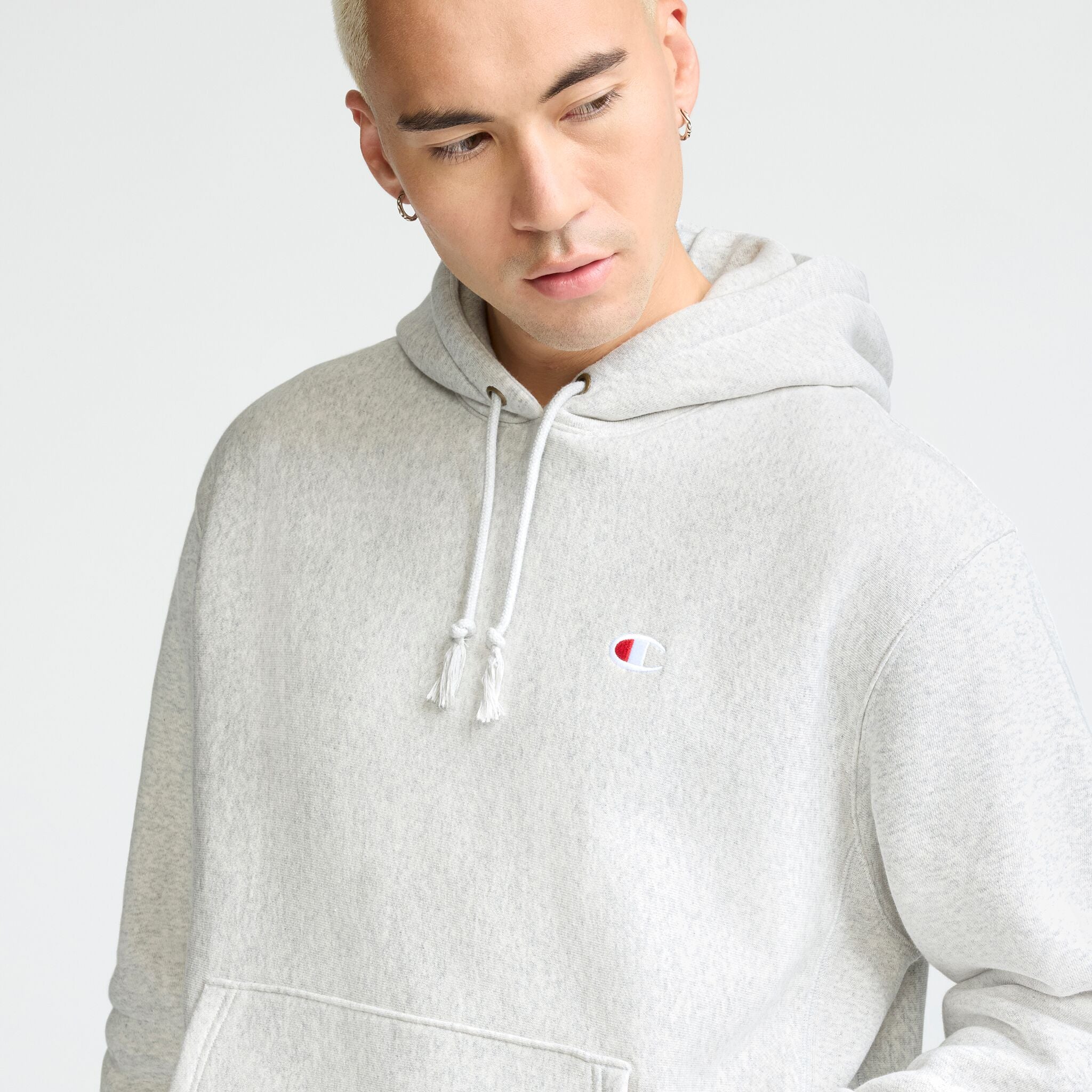 Champion Reverse Weave sweat capuche Platinum Silver épais