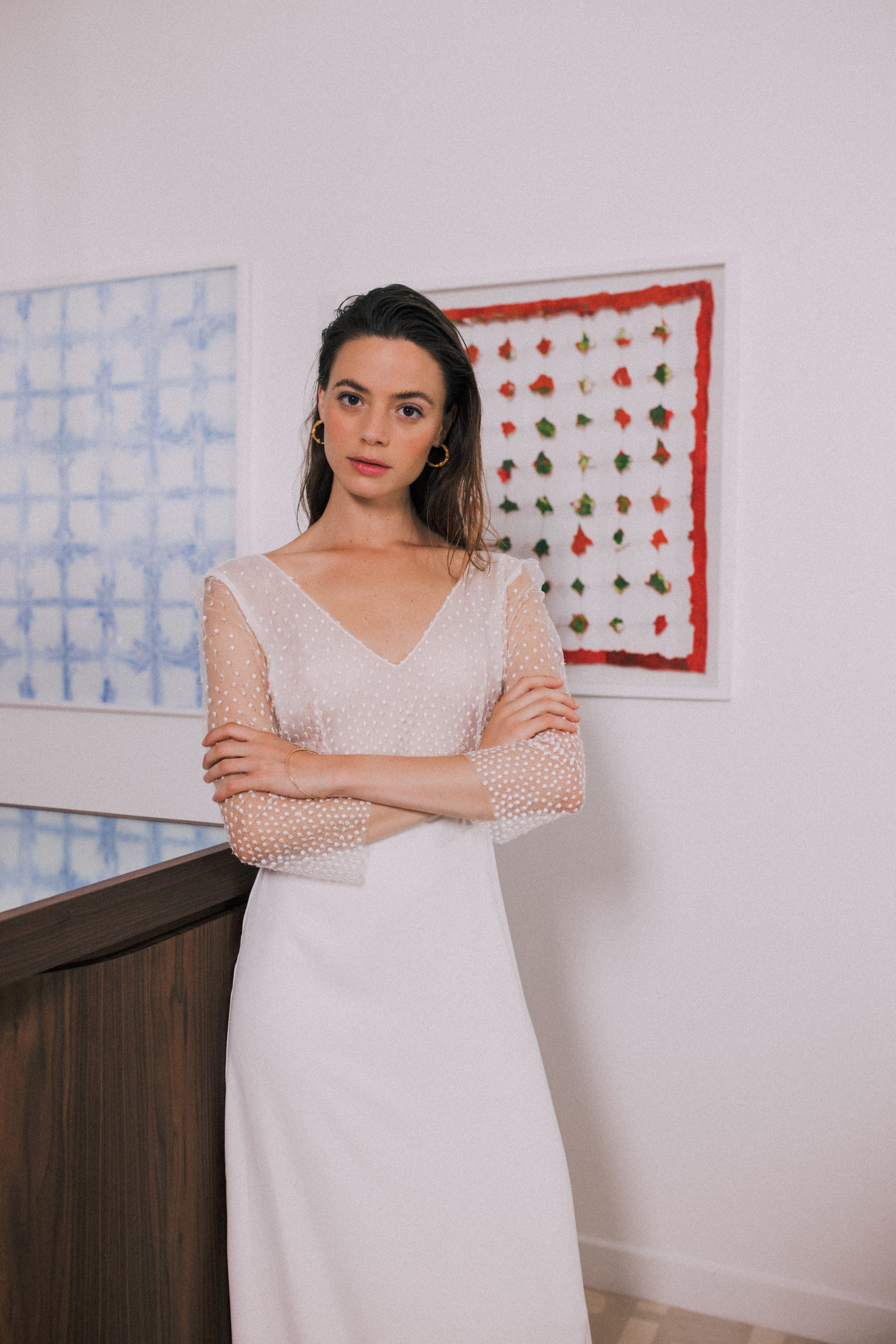 Maison Floret Sur-mesure Heston robe tulle plumetis dégradé