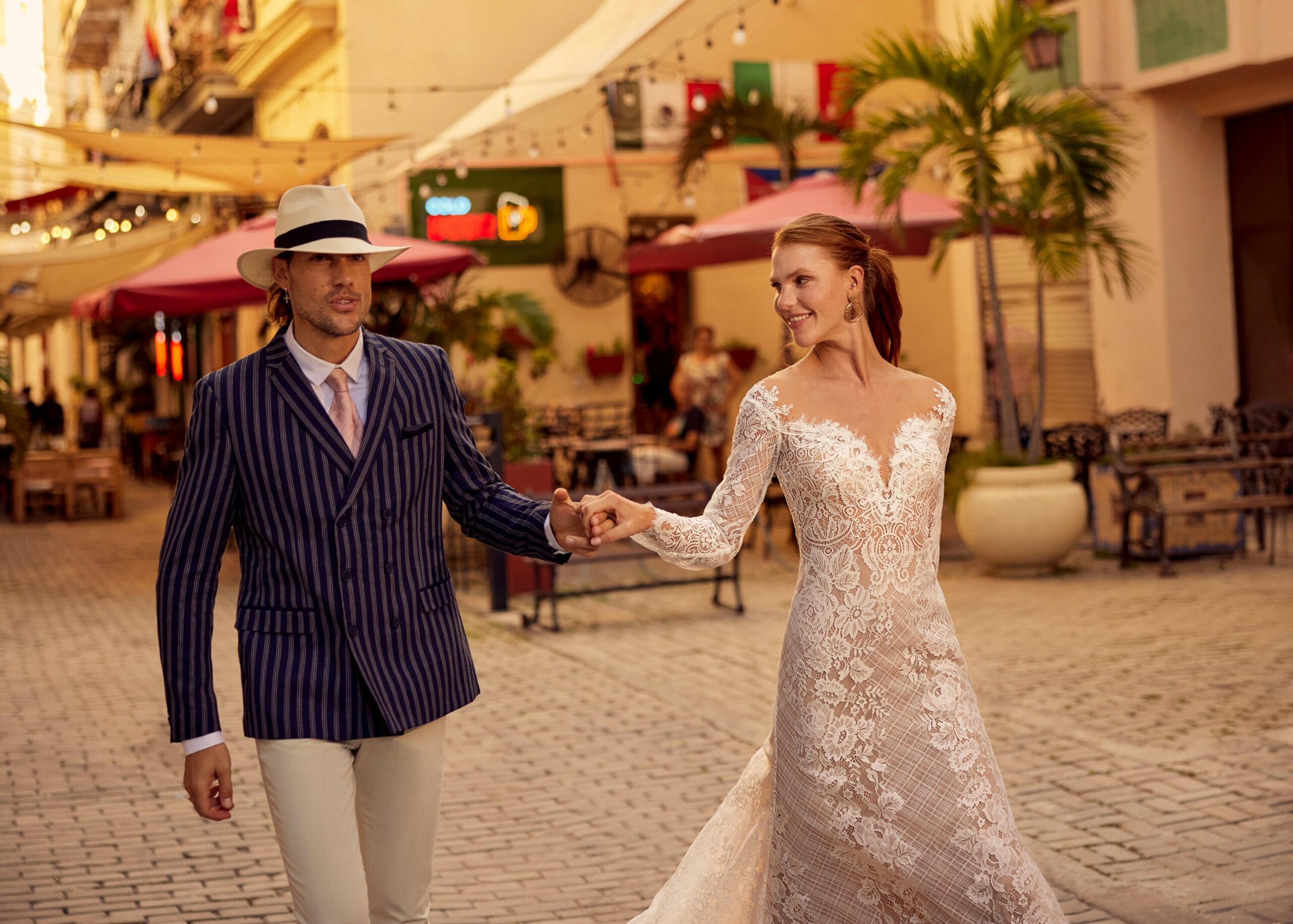 Hervé Paris Libre Lyra robe de mariée dentelle ivoire