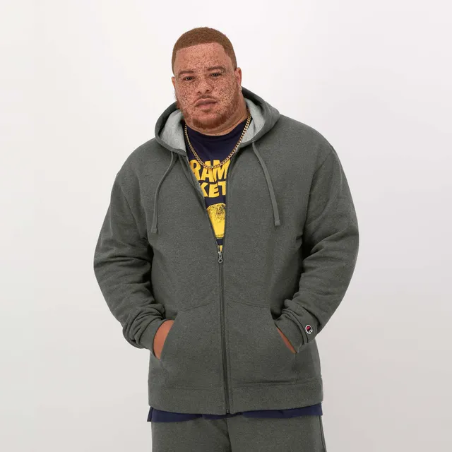 Champion Powerblend Sweat à Capuche Zippé Granite Heather