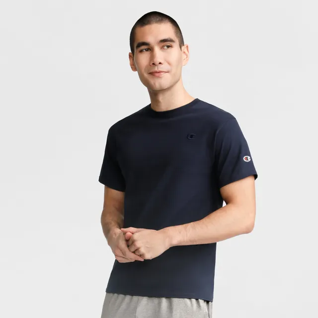 Champion Classic C Logo t-shirt homme Deep Navy coton