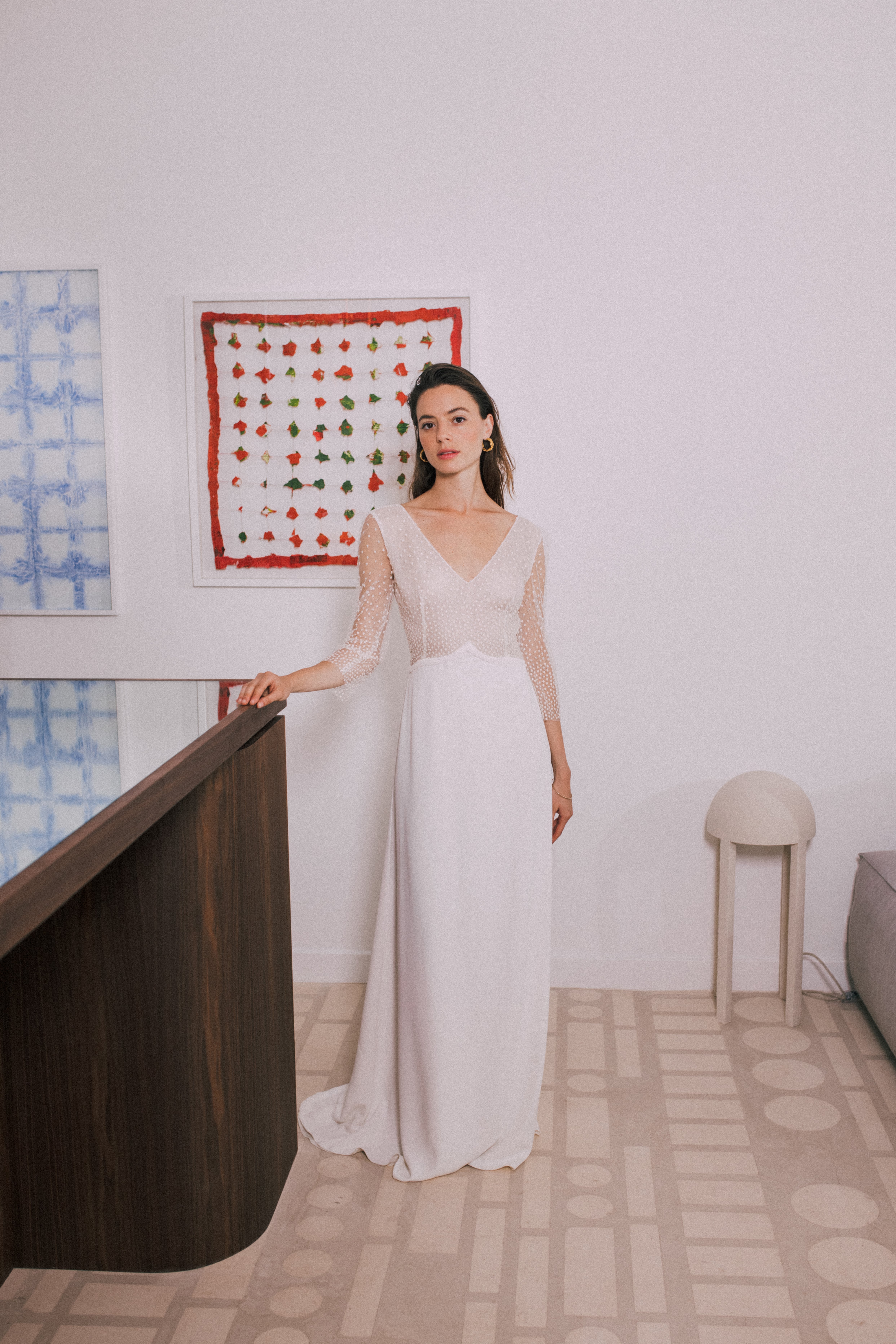 Maison Floret Sur-mesure Heston robe tulle plumetis dégradé