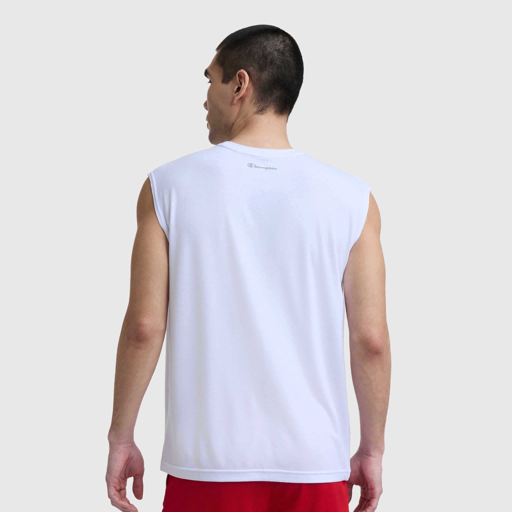 Champion Muscle Tee Script T-Shirt Blanc