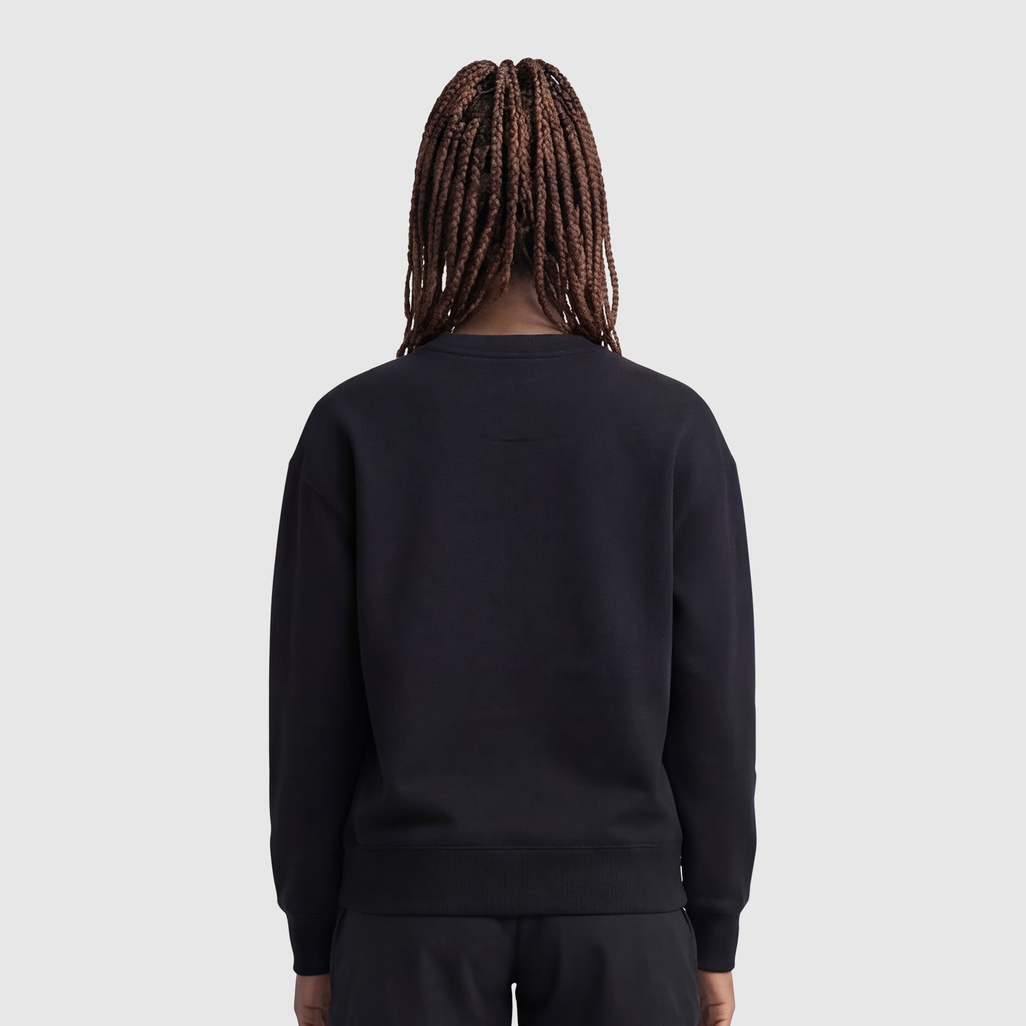Champion Powerblend Sweatshirt Femme Noir Petit C Coton