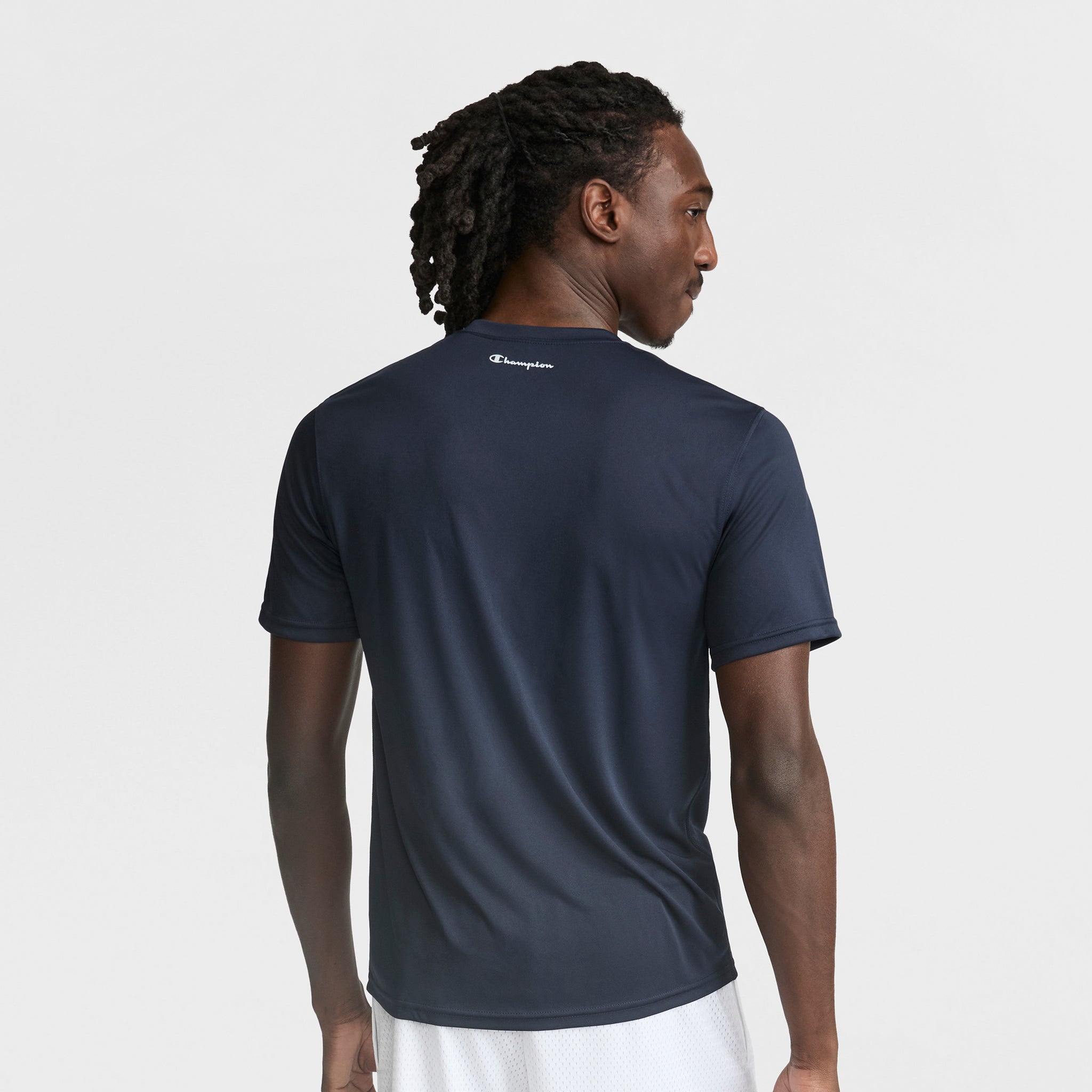 Champion Sport T-Shirt Reflective C Logo tee-shirt homme Deep Navy slim-fit