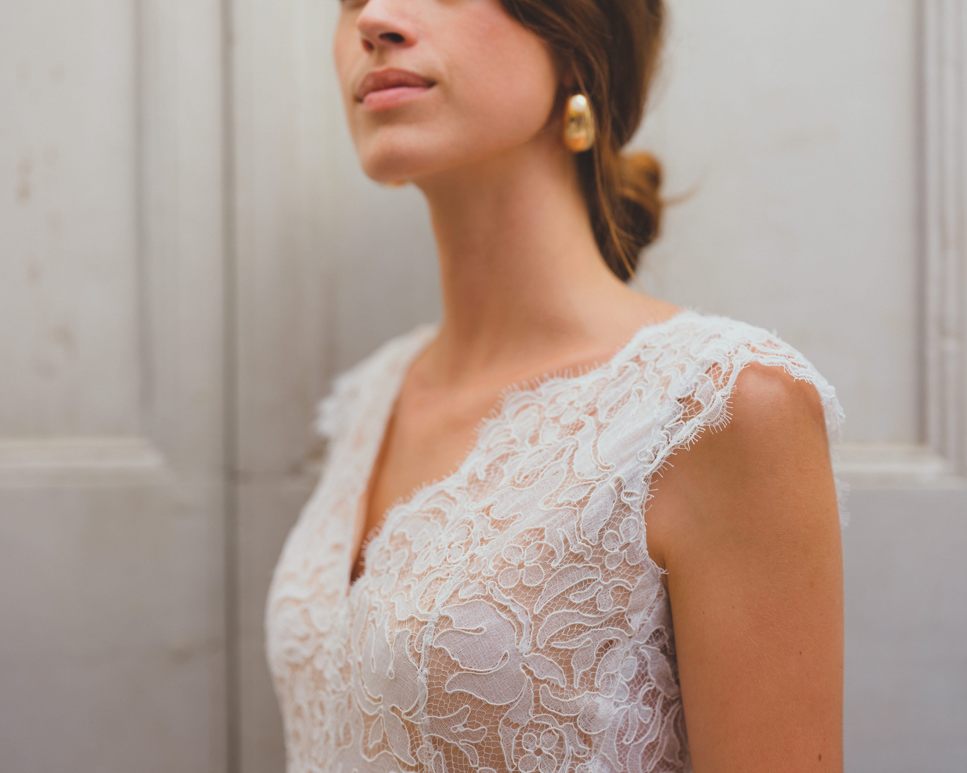 Maison Floret Sur-mesure Marcello robe dentelle Calais