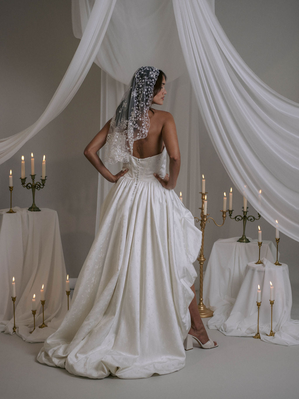 Rime Arodaky Verona Veil voile mariée 75cm 3 peignes