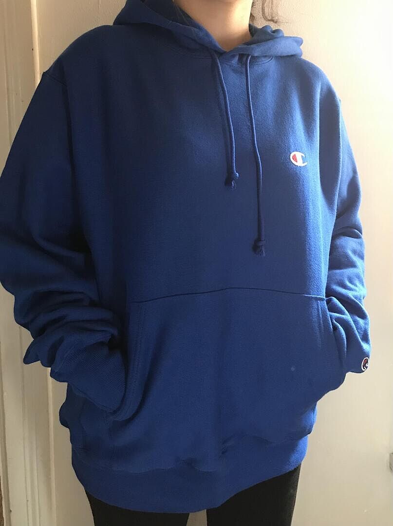 Champion Reverse Weave sweat homme noir C Logo molleton coupe ample