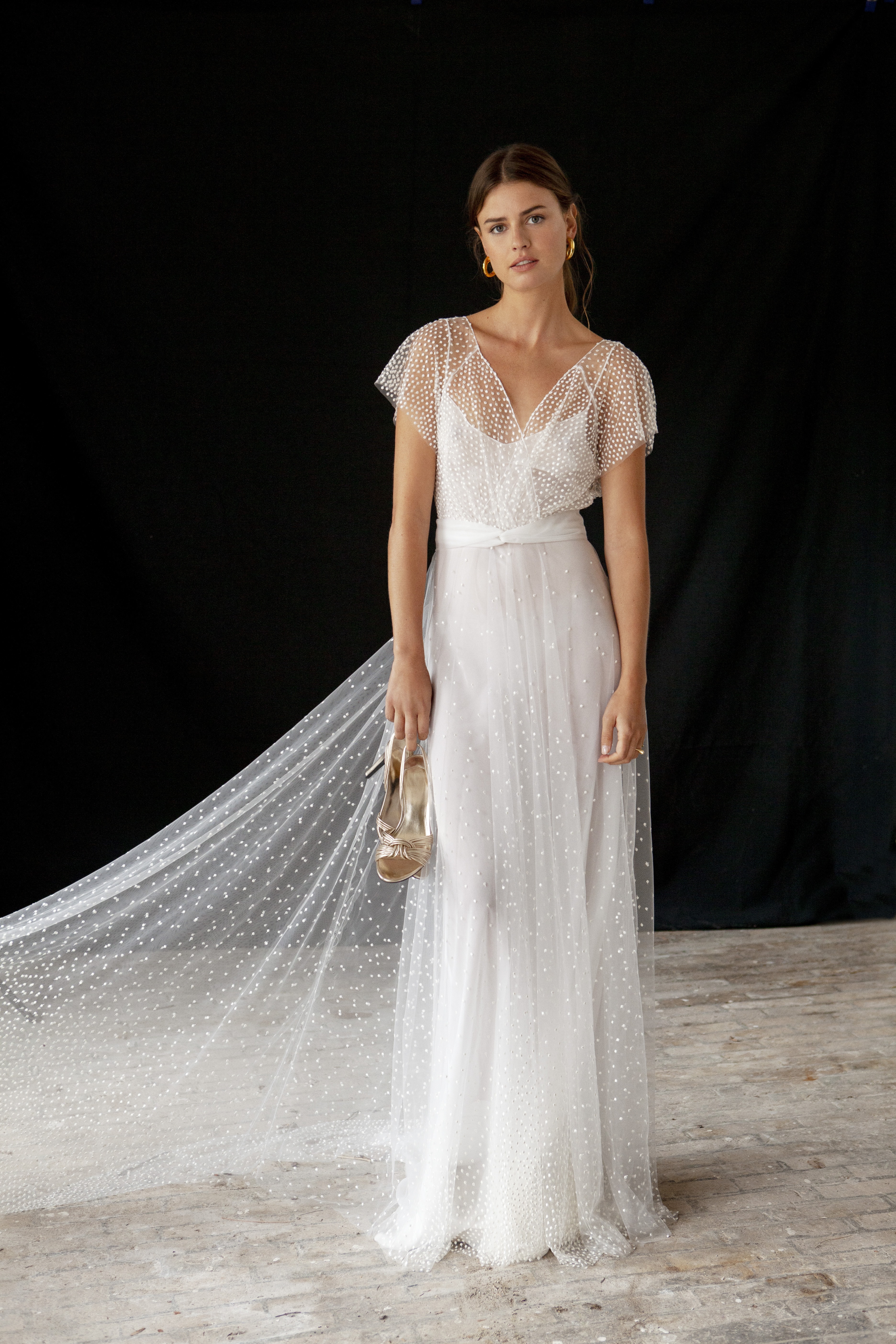 Maison Floret Sur-mesure André robe de mariée tulle plumetis