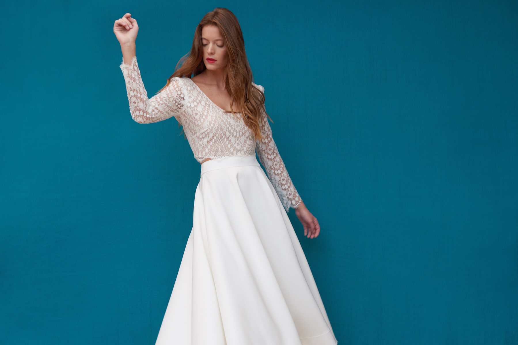 Maison Floret Prêt-à-marier Narcisse top dentelle Calais
