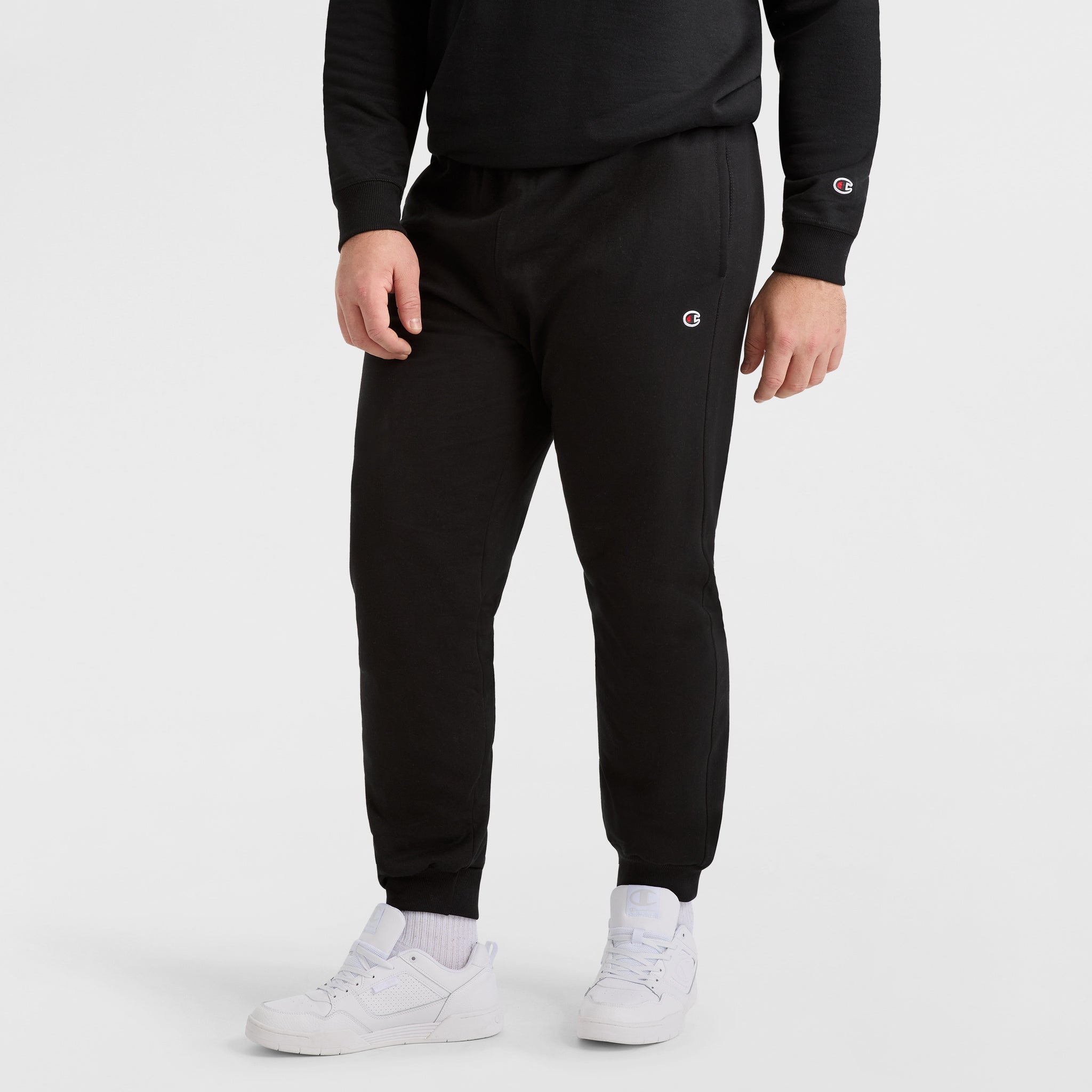 Champion Powerblend Jogger C Logo homme noir grande taille