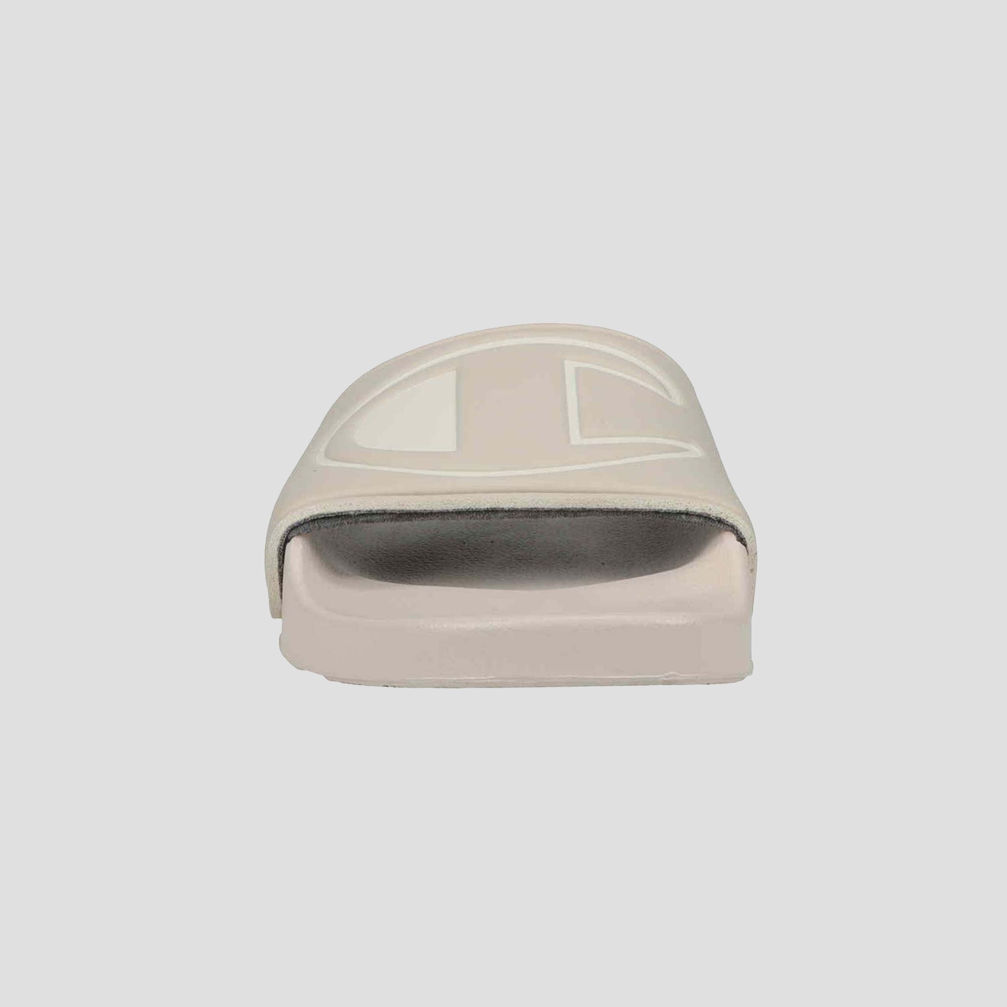 Champion IPO Slide Claquette Femme Beige/Chalk Logo C