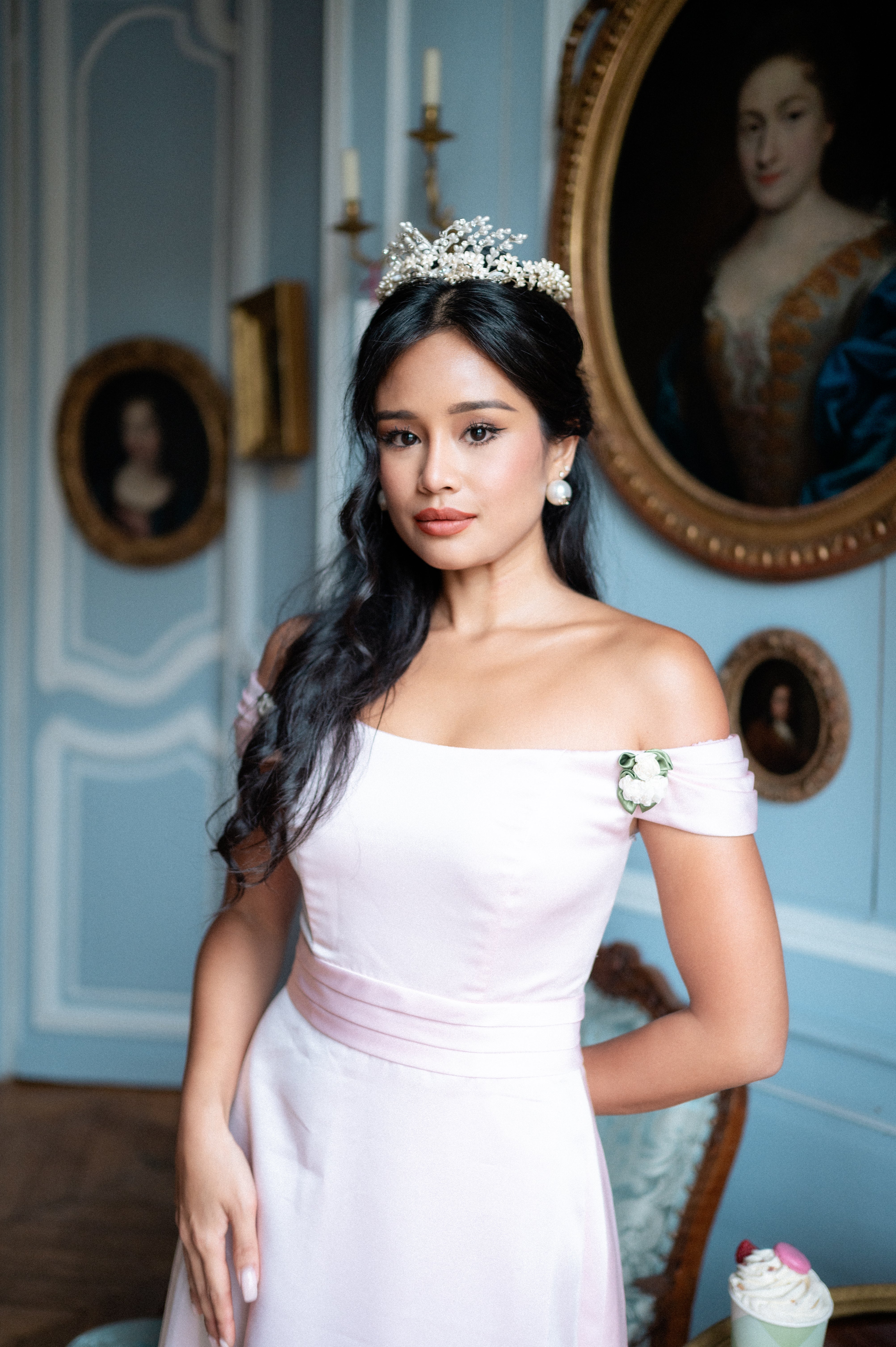 Solène Gisèle Les couronnes Cire et Strass couronne de mariée vintage