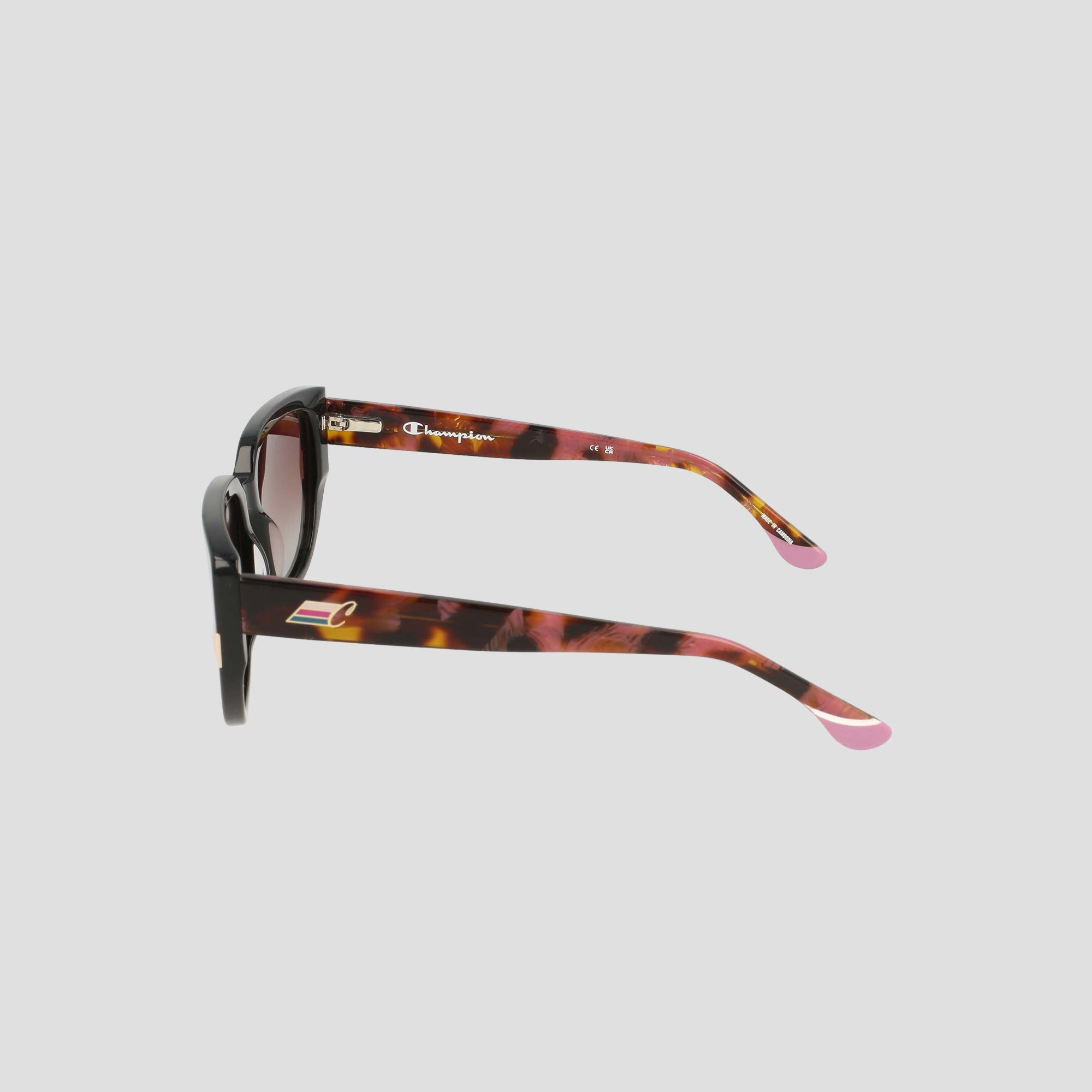 Champion Modified Cateye lunettes de soleil Black/Rose Tort polarisées