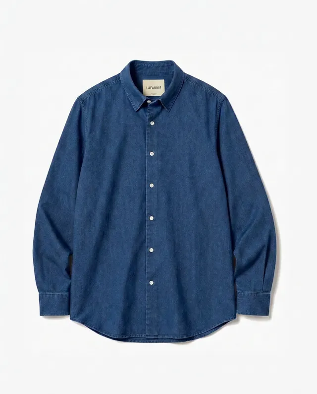 LAFAURIE VALENTIN chemise denim brut coton coupe droite