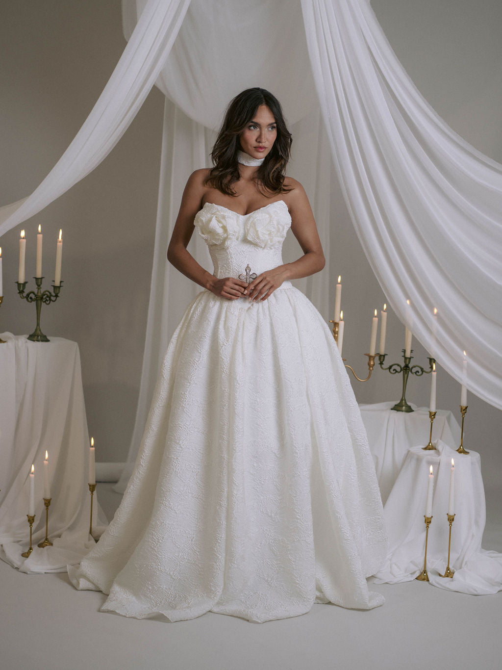 Rime Arodaky Bridal Capulet robe de mariée bustier soie