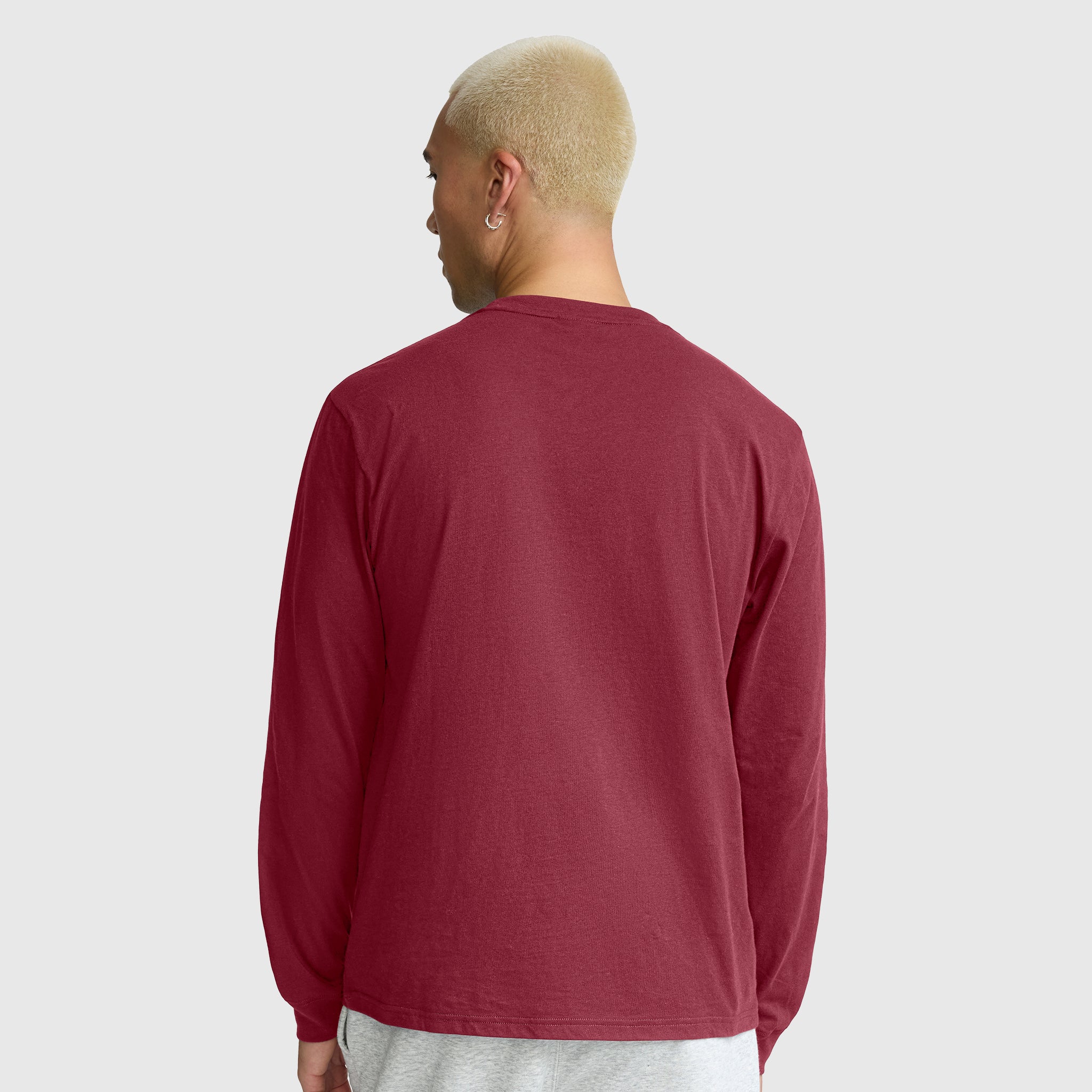 Champion Classic Long Sleeve T-Shirt manches longues cabernet