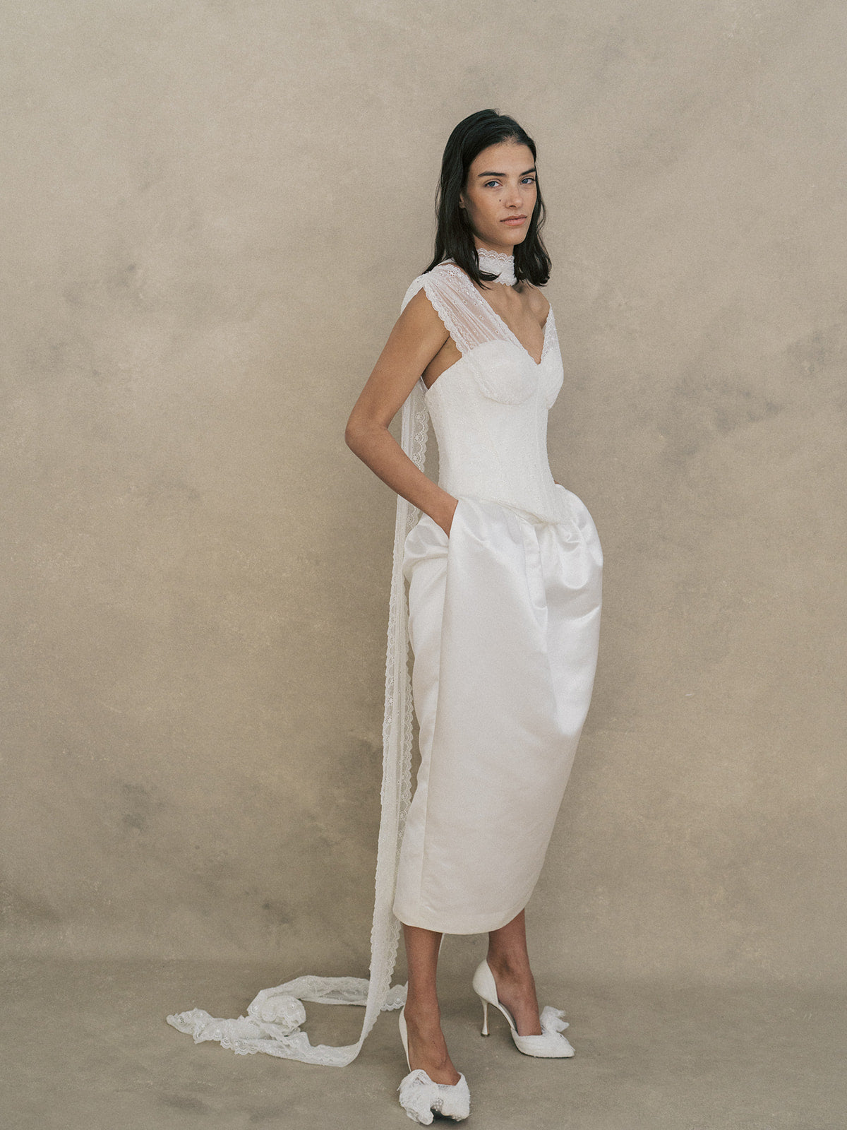 Rime Arodaky Evening Shay jupe satin taille 34 taille haute