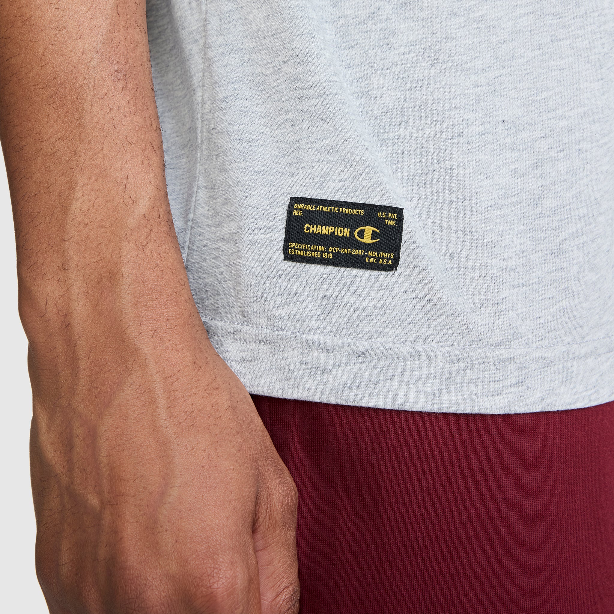 Champion NY First Squad t-shirt homme gris chiné