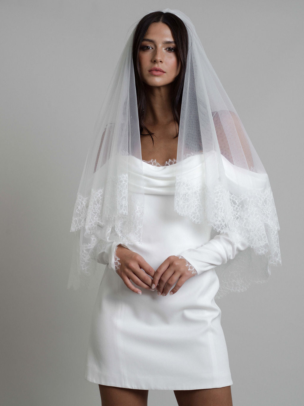Rime Arodaky Bridal Moonlight robe de mariée courte dentelle