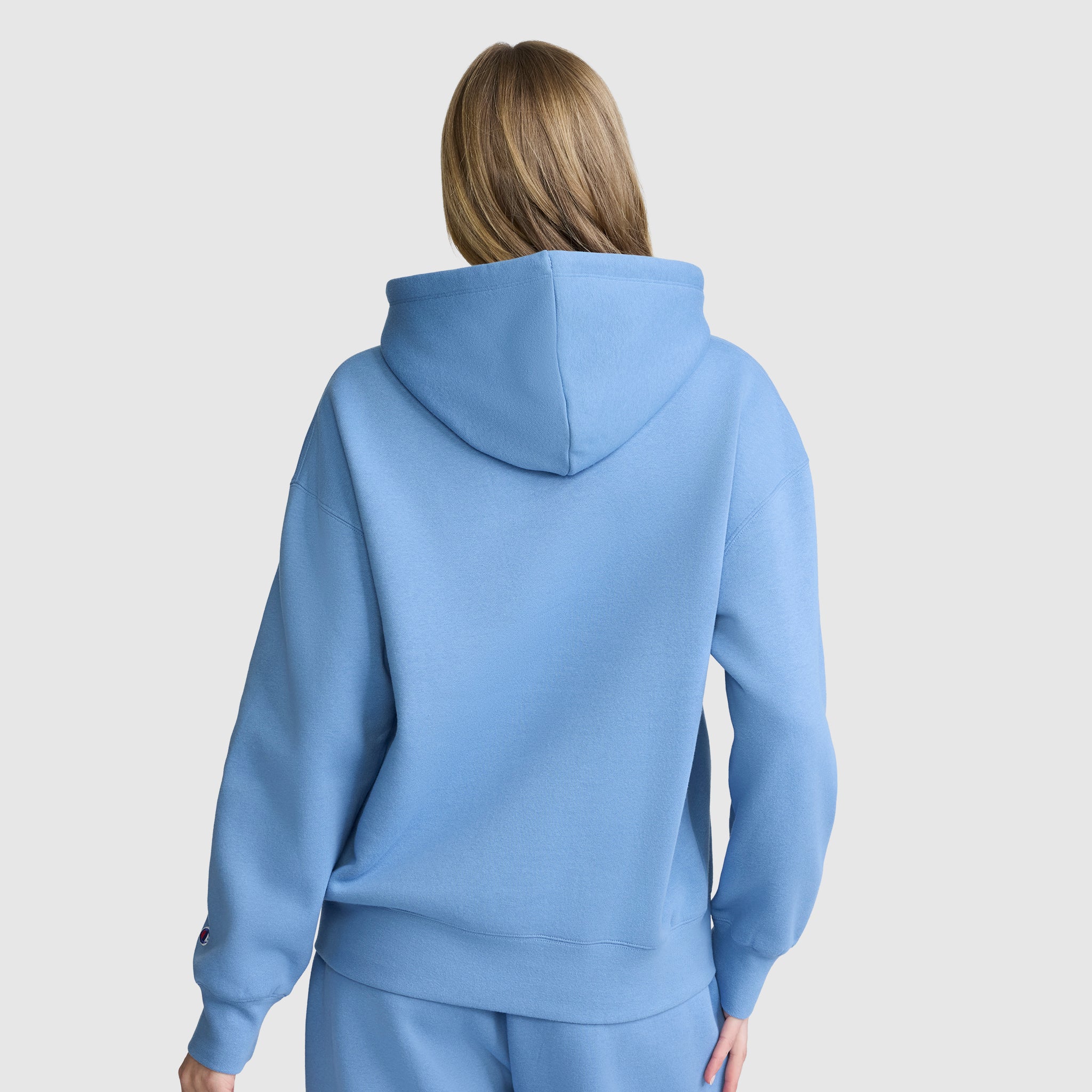 Champion Powerblend Relaxed Hoodie sweat bleu Riviera