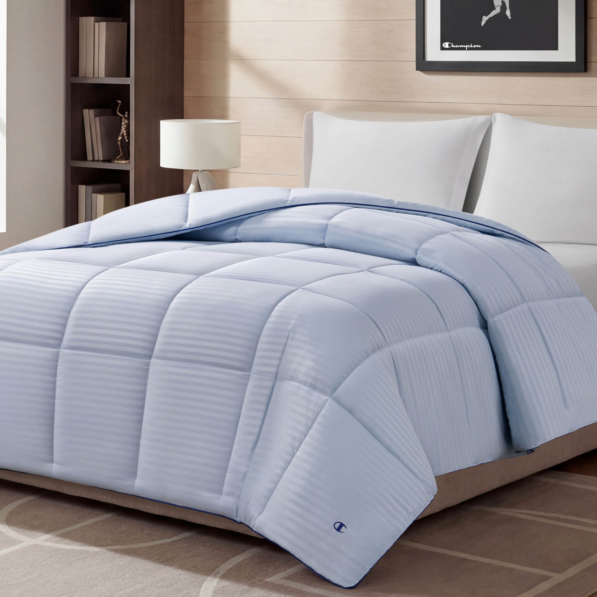 Champion Room Decor Cooling Down couette bleu clair Twin