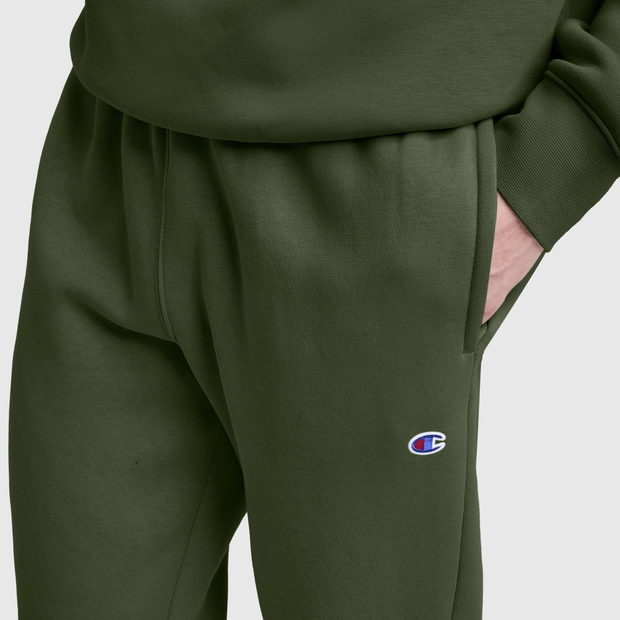 Champion Powerblend Cinched Bottom jogging vert Chive S molleton