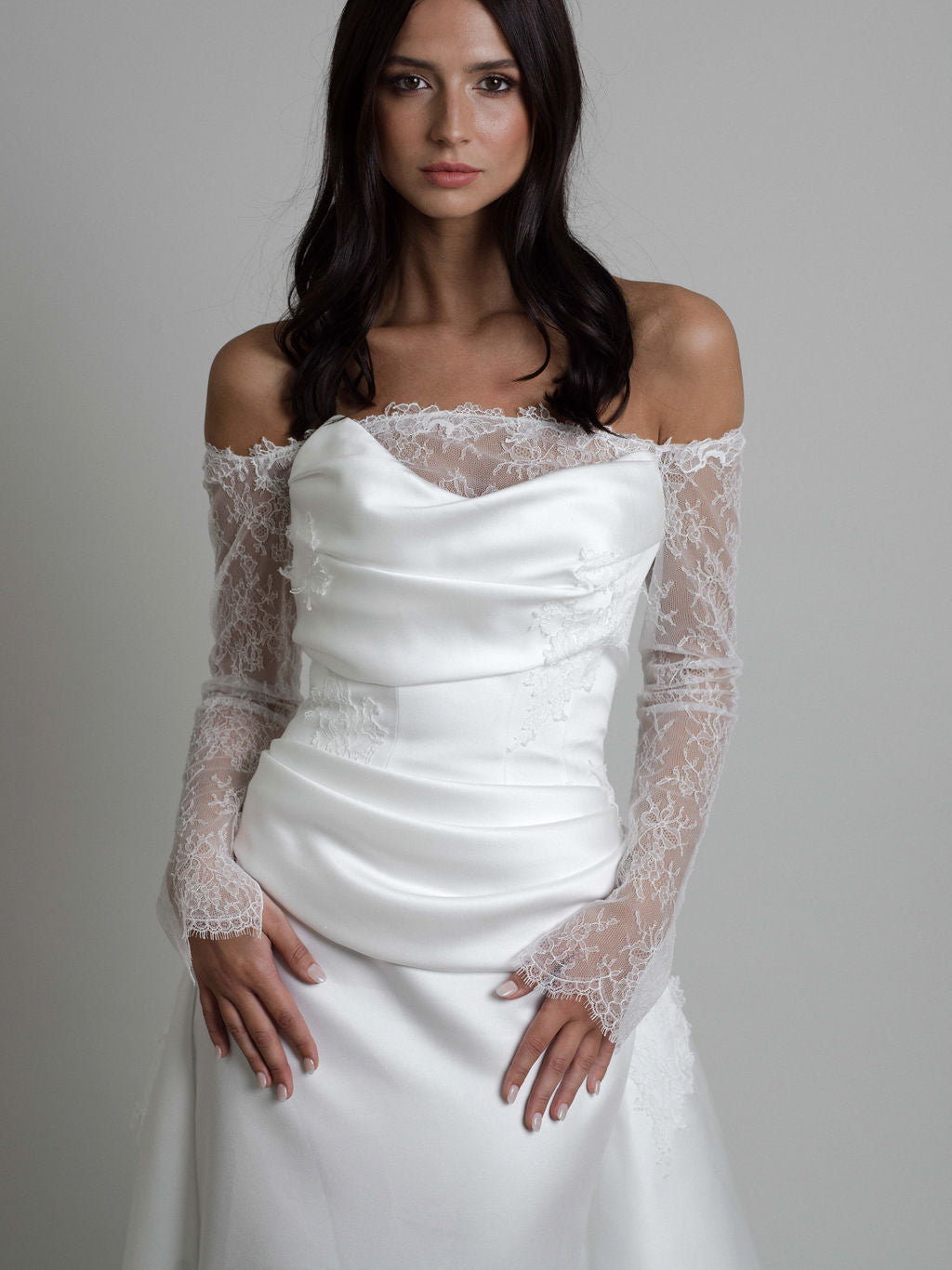Rime Arodaky Bridal Comet robe de mariée satin duchesse