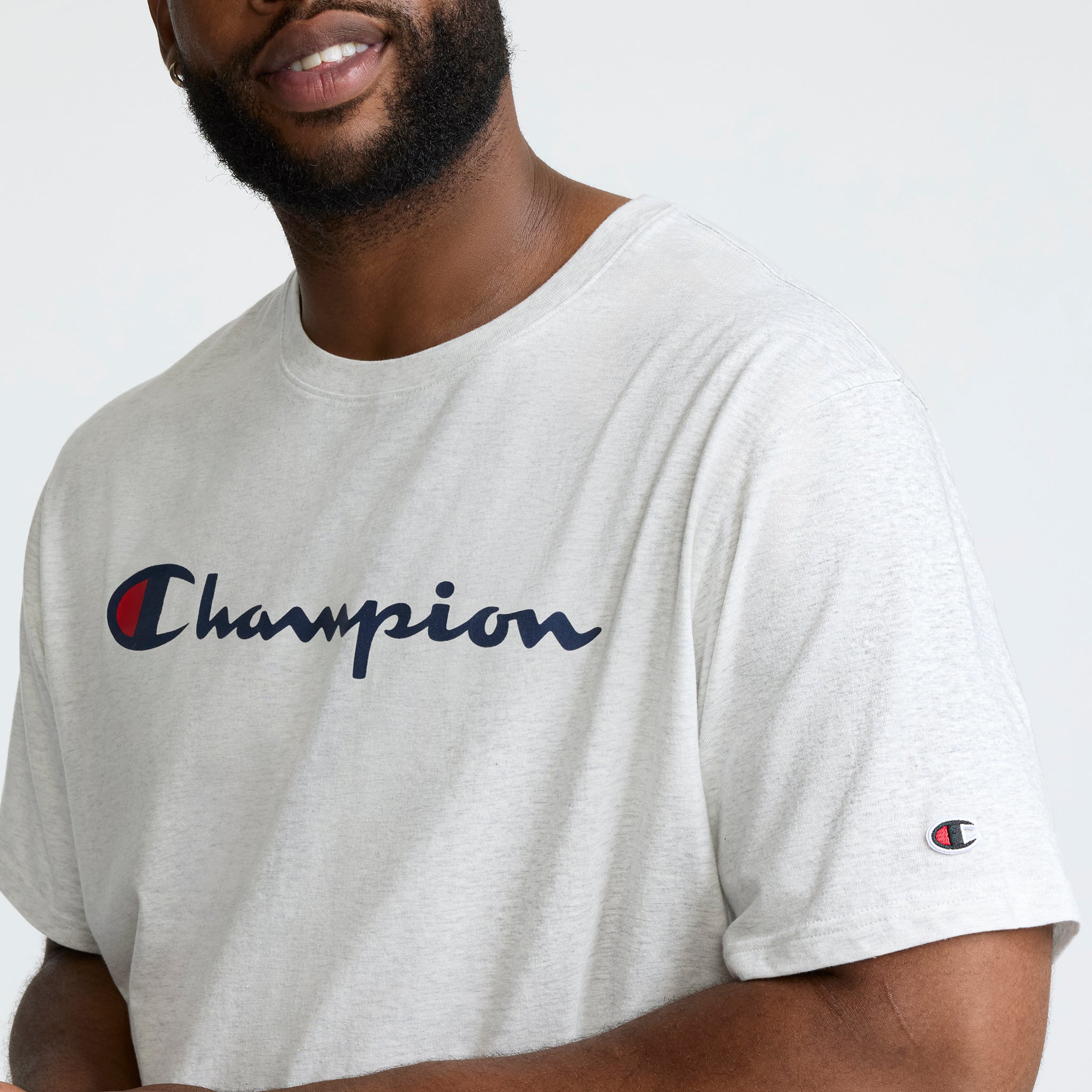 Champion Classic Graphic Script Logo t-shirt gris 3XL 100% coton