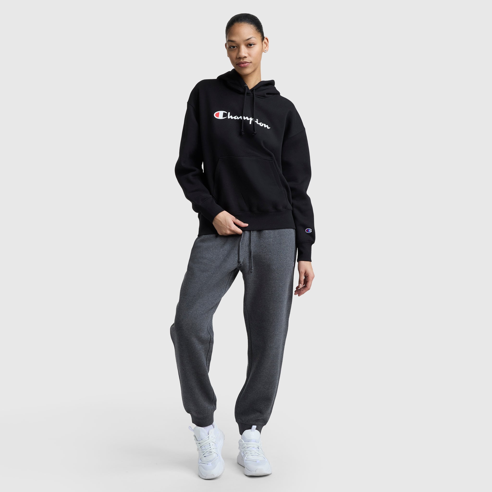 Champion Powerblend Relaxed Hoodie sweat noir Black