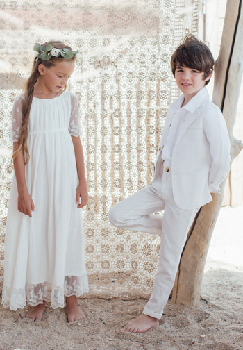 Le Jour de Notre Oui Arsène Blanc costume enfant mariage blanc