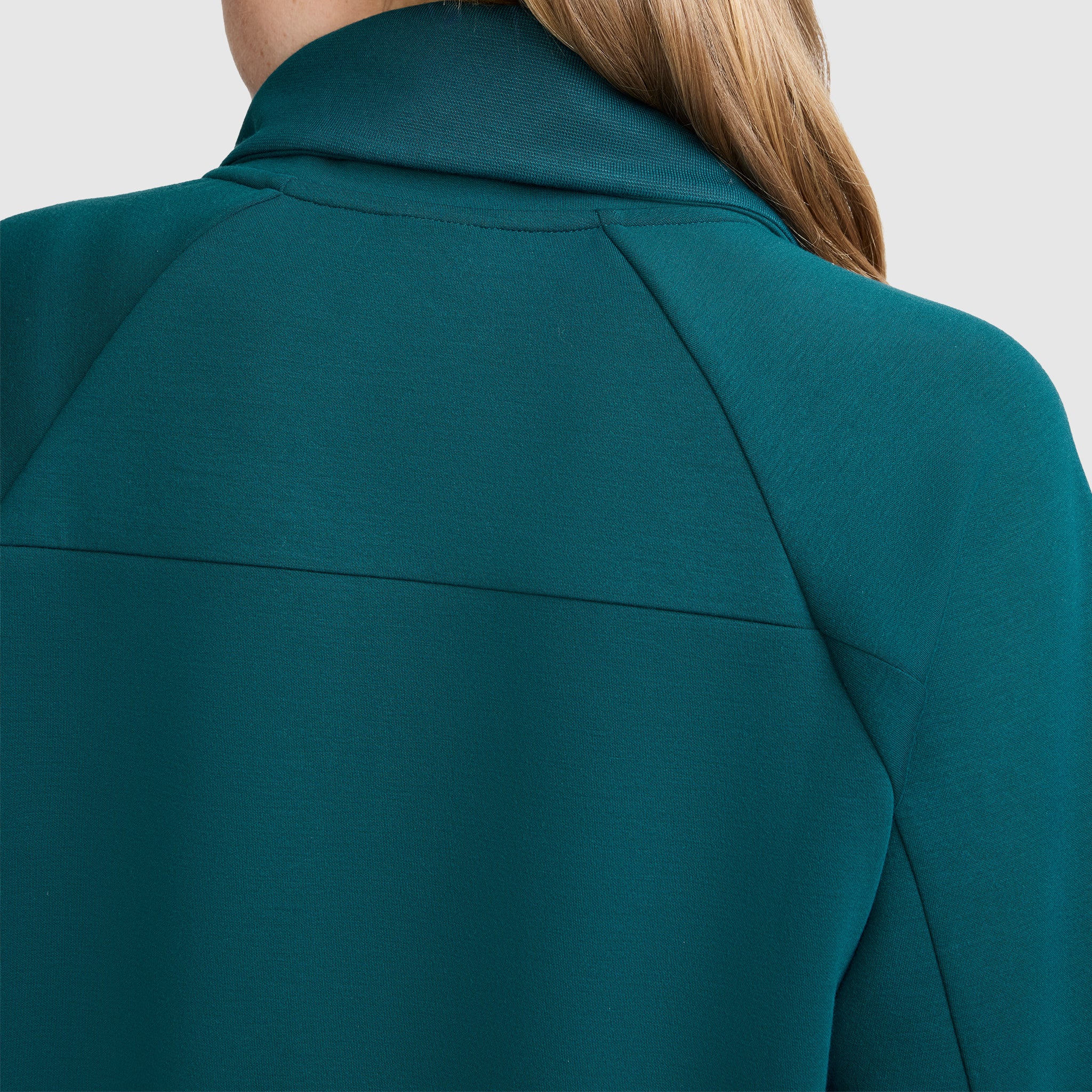 Champion Quarter-Zip pull sweat femme sarcelle stretch col zippé