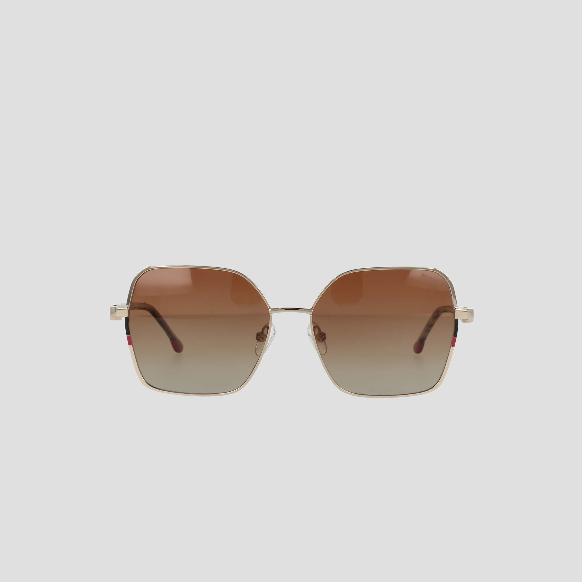 Champion Boho Square Lunettes Soleil Femme Or Clair Verres Polarisés