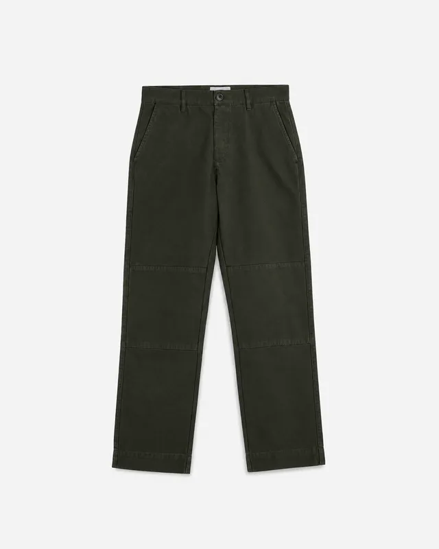 LAFAURIE GABIN Canevas Vert Sapin pantalon coton