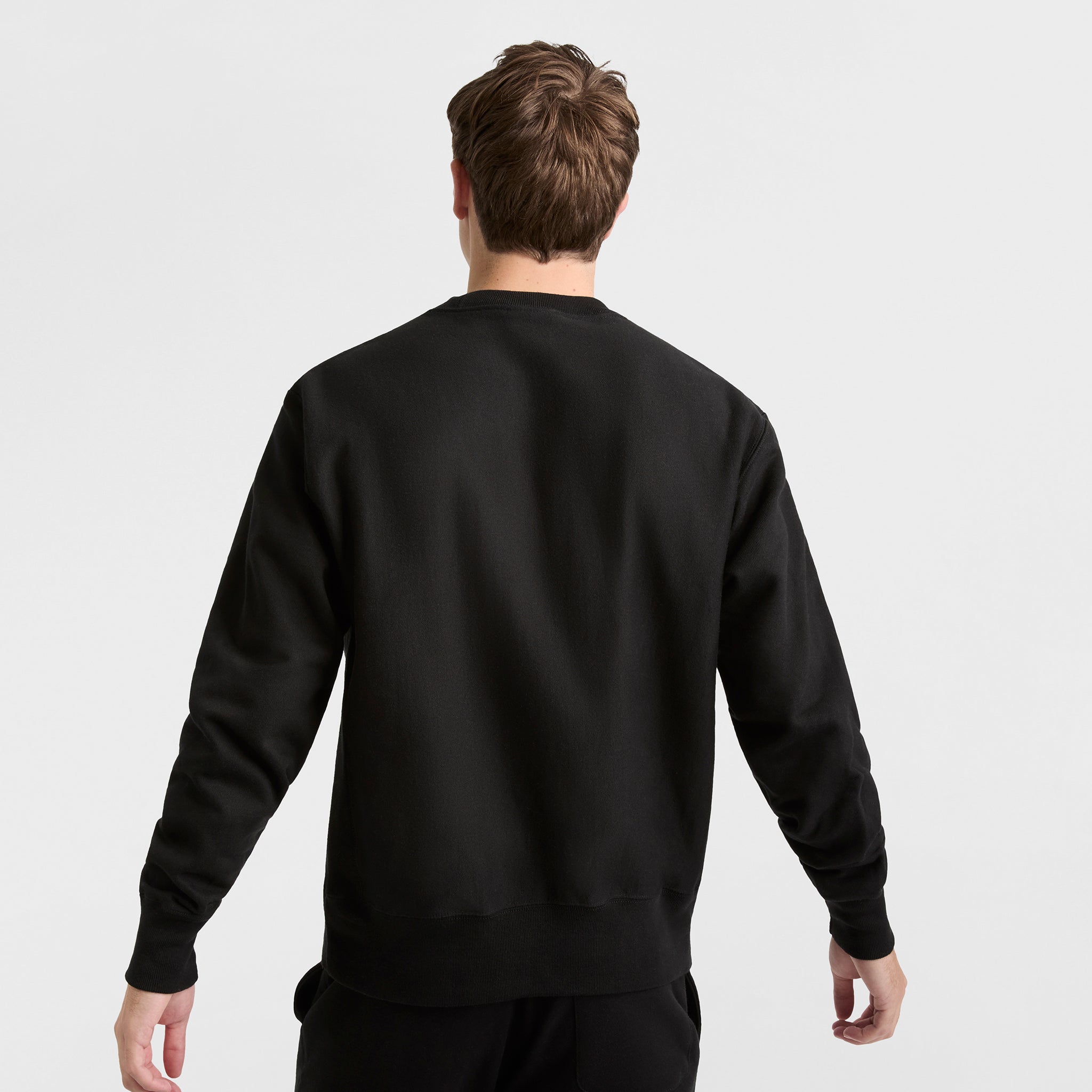 Champion Reverse Weave sweat homme noir C Logo molleton coupe ample