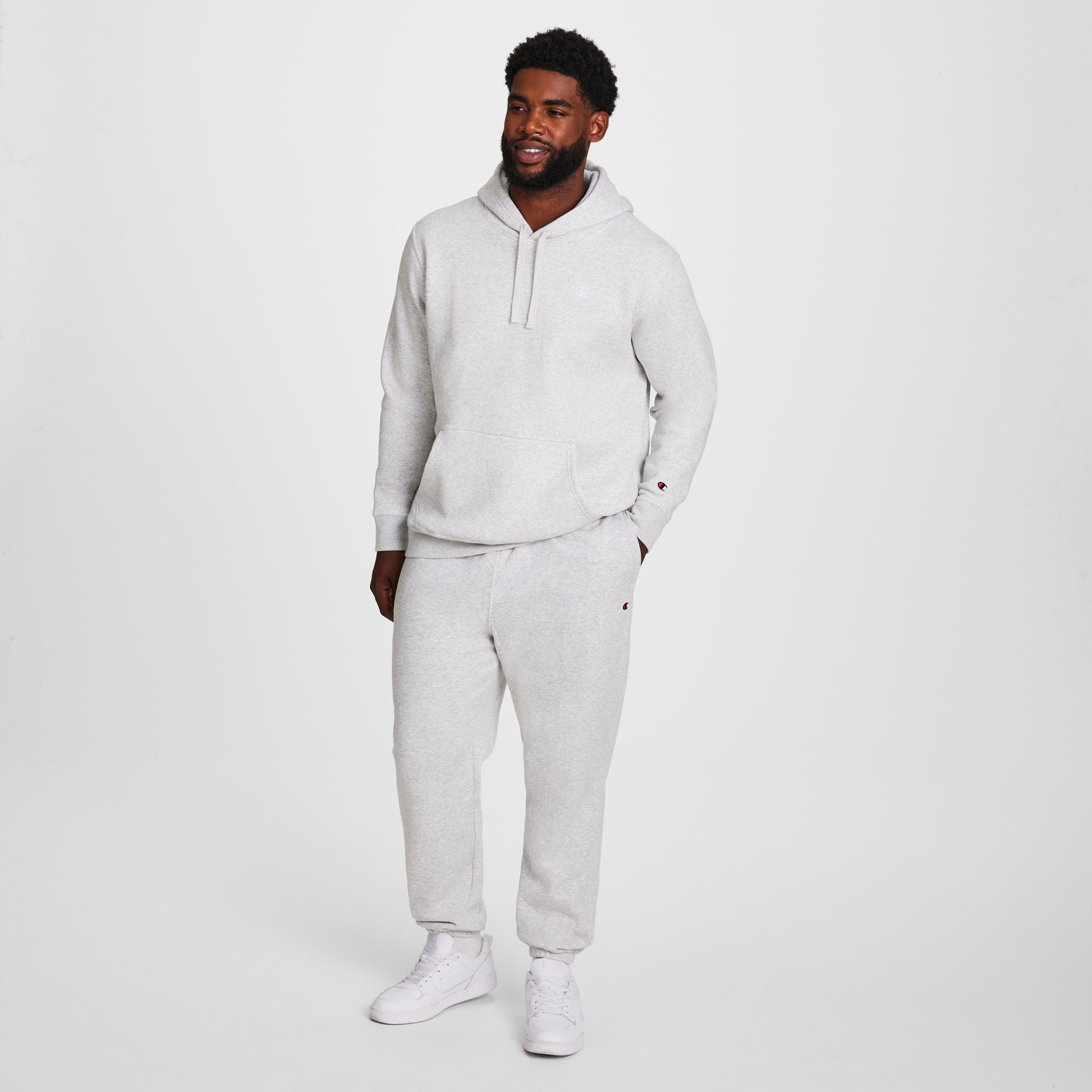 Champion Powerblend Pantalon Jogging Platinum Silver Heather