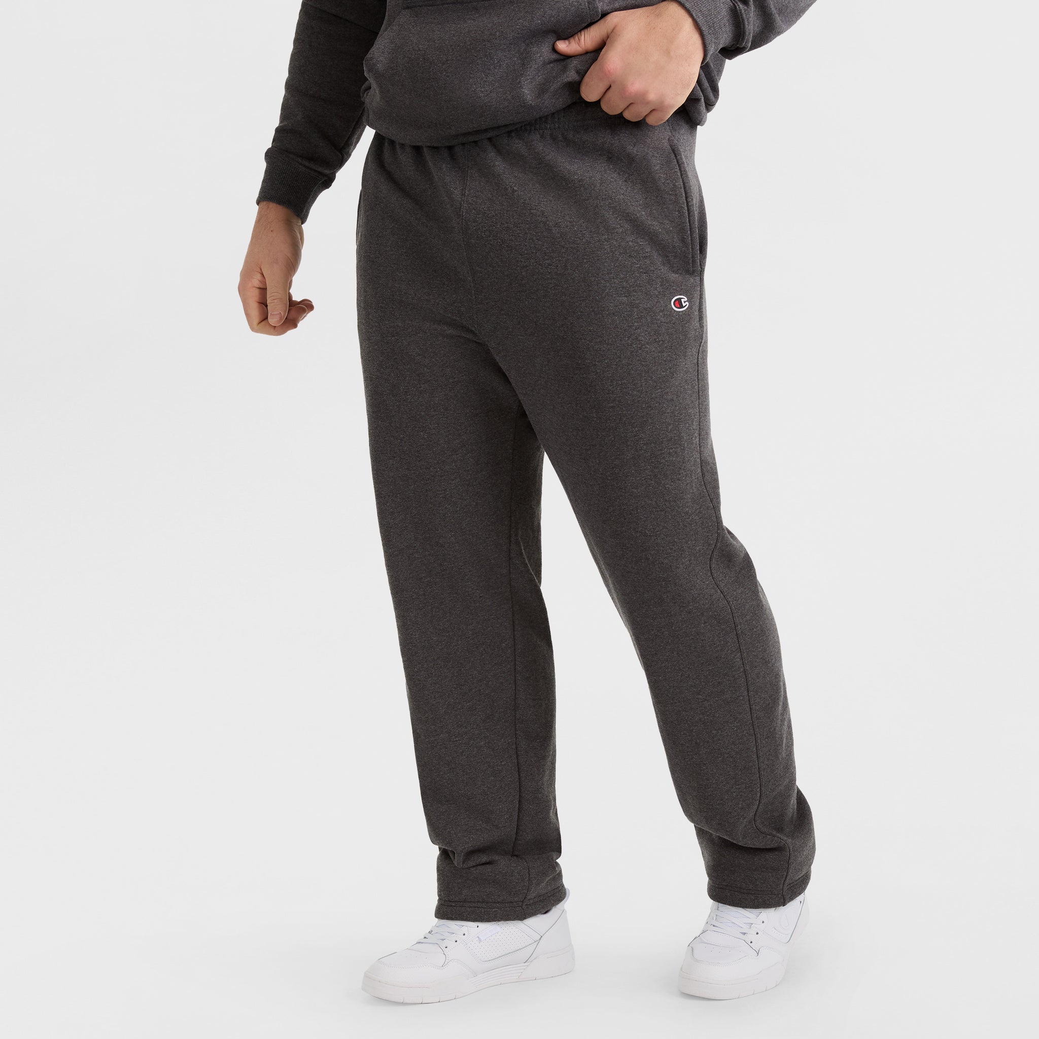 Champion Powerblend jogging homme gris chiné grande taille