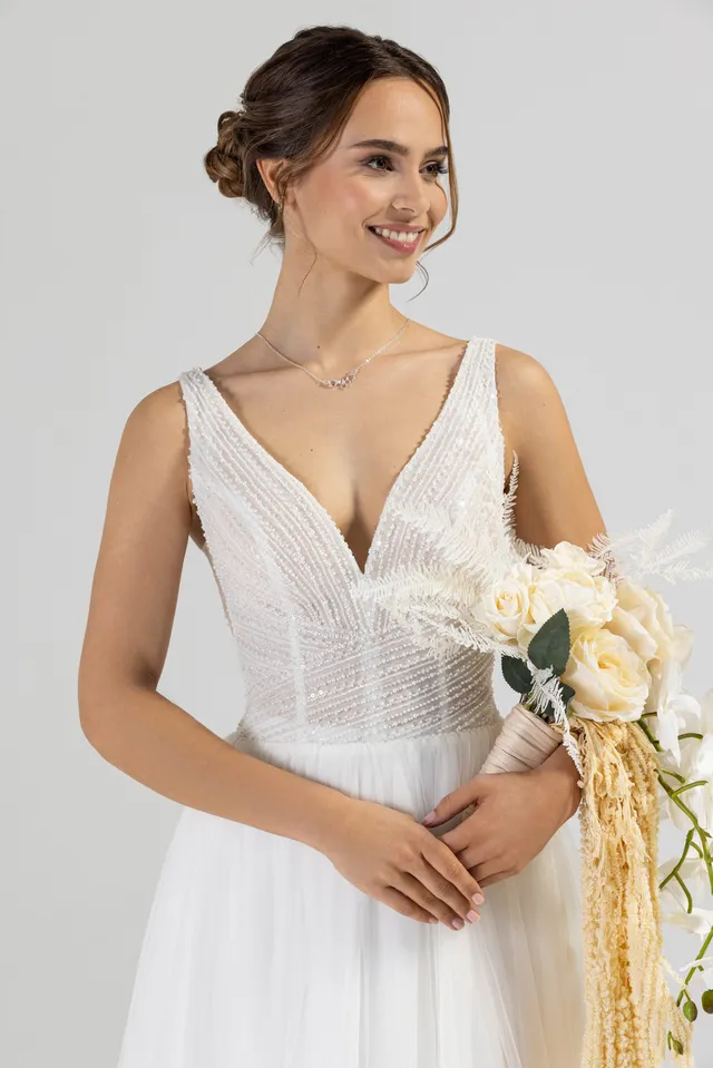 Le Jour de Notre Oui Robes de mariée LITUANIE robe de mariée satin