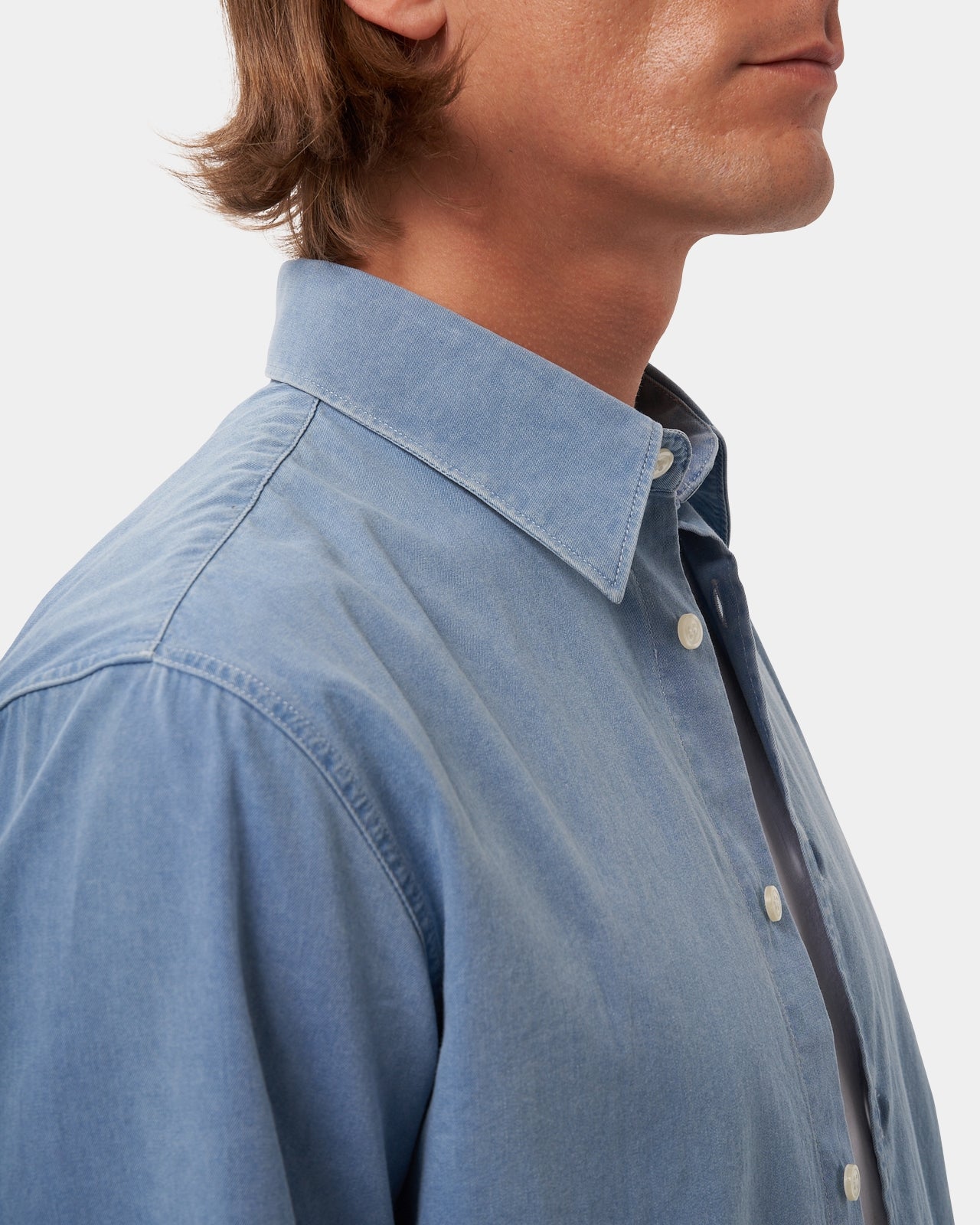 LAFAURIE VALENTIN chemise denim bleach coton